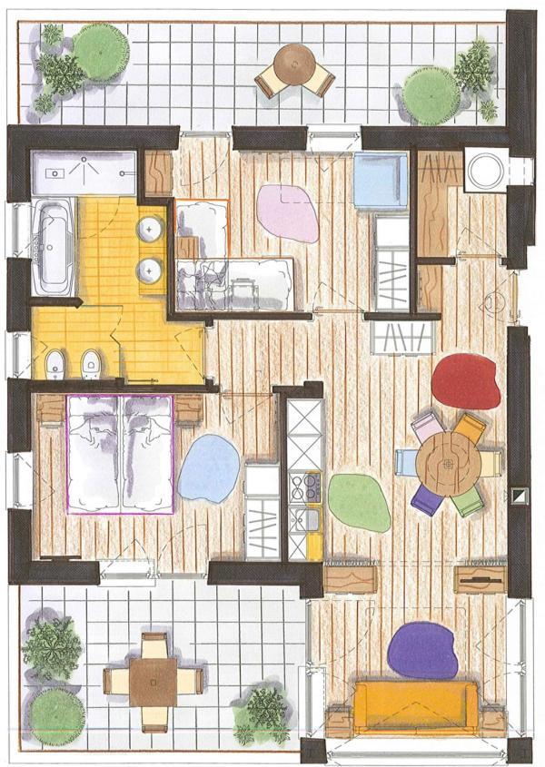 Color Home Suite Apartments Predazzo Exterior foto